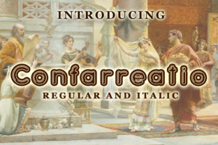 Confarreatio Font: A Bubbly Typeface for Crafters