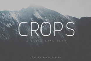 Crops: A Clean Sans Serif Font for Crafters