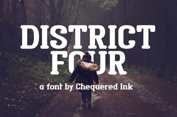 Designing with District Four: A Playful Serif Font Review