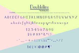 Doubleline: A Handwritten Typeface for Editorial Design