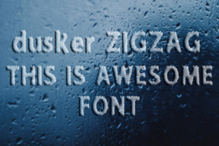 Dusker ZigZag: A Chalk-Style Display Font for Bold Campaigns