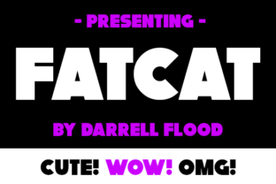 FatCat: The Bold Sans Serif Font for Crafters