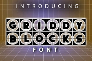 Griddy Blocks: A Bold Decorative Font for Branding