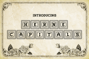 Herne Capitals: A Bold Decorative Font for Campaigns
