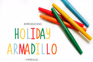 Holiday Armadillo: A Clean Sans Serif Font for Makers