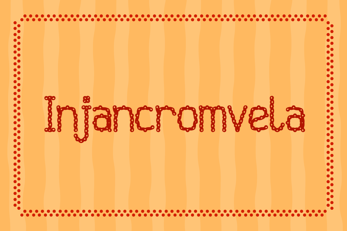 Injancromvela: A Knitted Typeface for Crafters