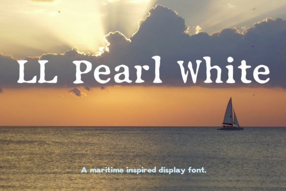 LL Pearl White: A Grunge Serif Font for Bold Campaigns