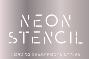 Neon Stencil Font: Bold Headlines for Digital Campaigns