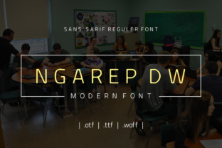 Ngarep DW: A Modern Sans Serif Font for Makers