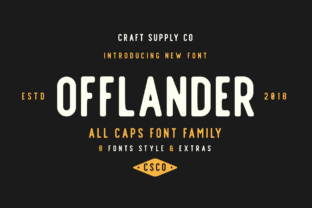 Offlander Family: The Bold Sans Serif Typeface for Digital Impact