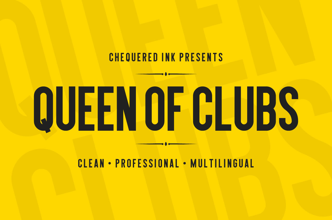 Queen of Clubs: A Versatile Sans Serif Font for Makers