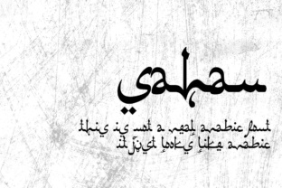 Sahan Typeface: A Decorative Font for Branding