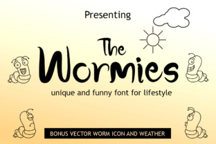 The Wormies: A Playful Serif Font for Creative Branding