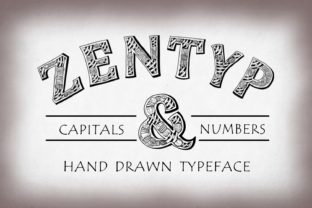 Zentyp: A Handcrafted Decorative Font for Branding